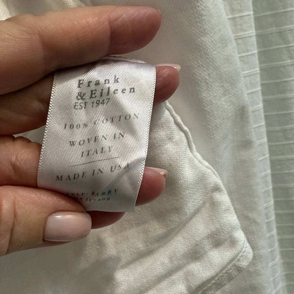 Frank & Eileen White Tailored Button-Up Shirt - Picture 5 of 5